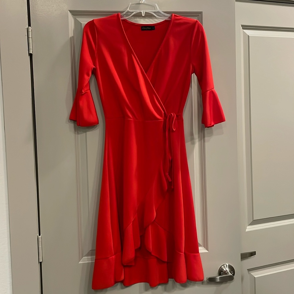 Glory Star Red Ruffles Dress